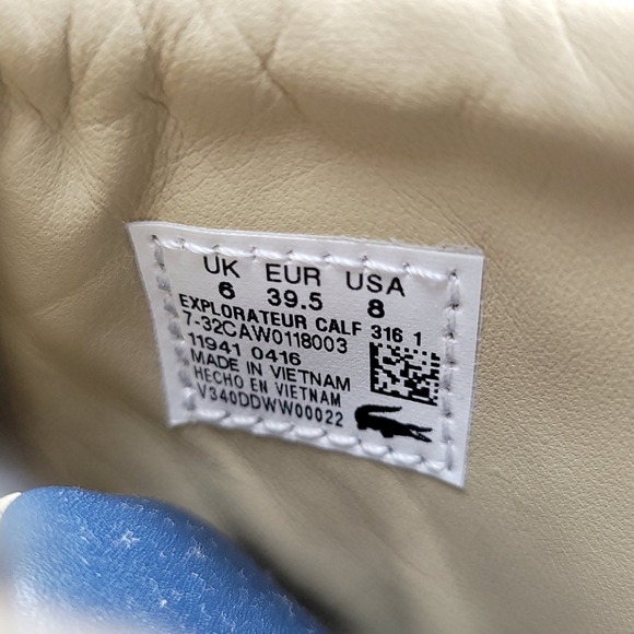 LACOSTE Explorateur Calf Leather High Top Shoes - Picture 10 of 11